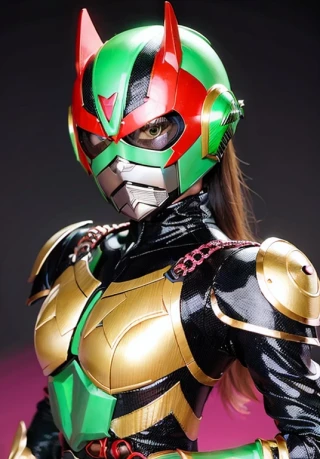 некоторая поза, Шедевр, в полный рост, Female Kamen Rider After Transformation, Female Kamen Rider After Transformation